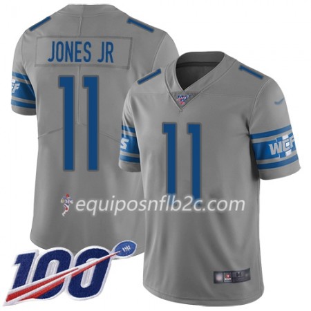 Camiseta Hombre NFL Detroit Lions Marvin Jones Jr 11 Nike Gris 100th Camiseta Hombre NFL Detroit Lions Marvin Jones Jr 11 Nike Gris 100th